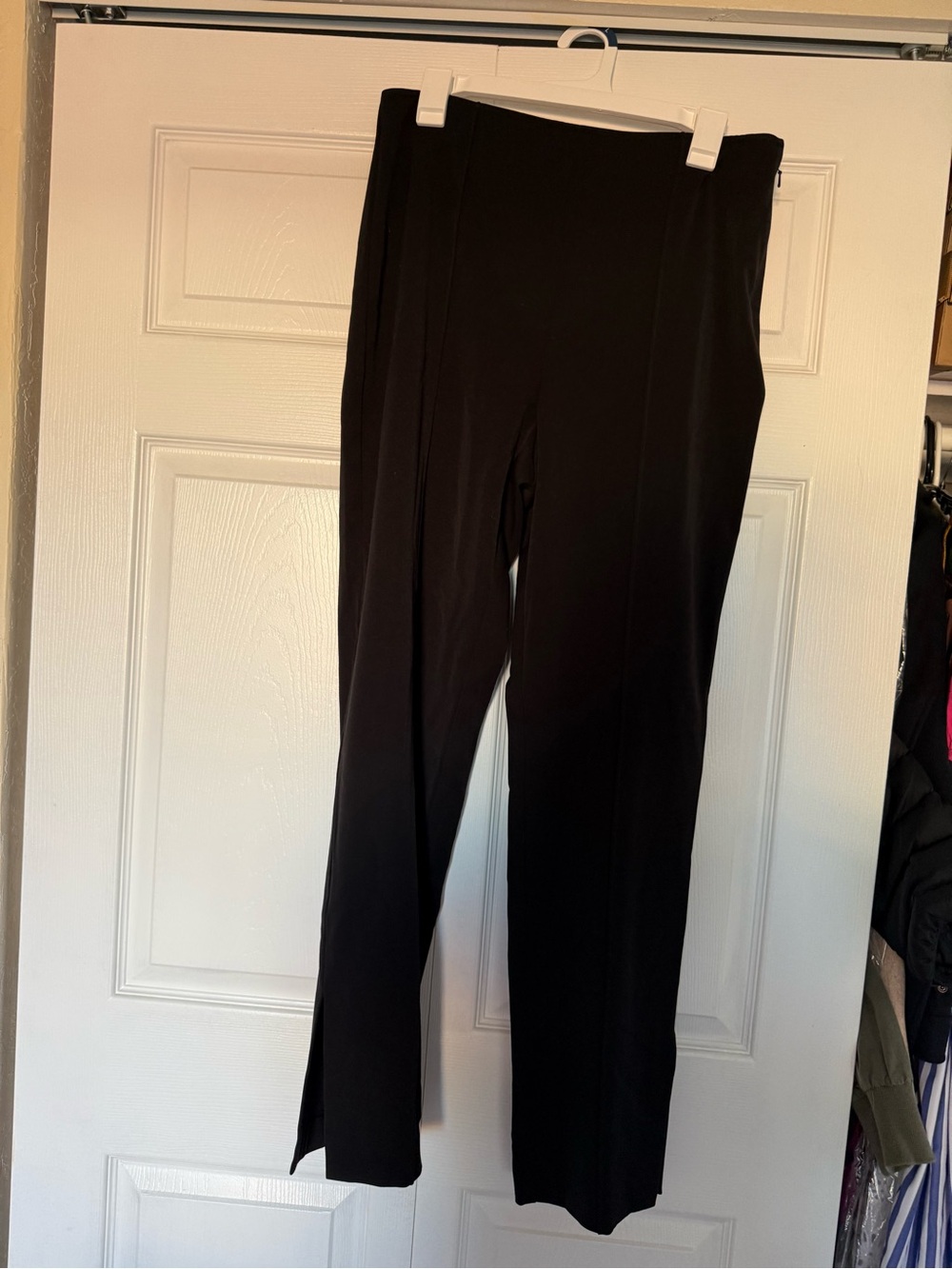 NIC+ZOE Black Straight-Leg Pants